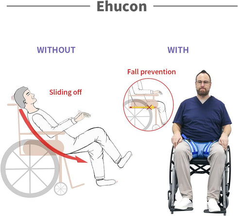 Adjustable,1 Wheelchair Seat Belt Highly Absorbent Incontinence Pad for Patients Cares,Safety Pelvic Holder Prevent