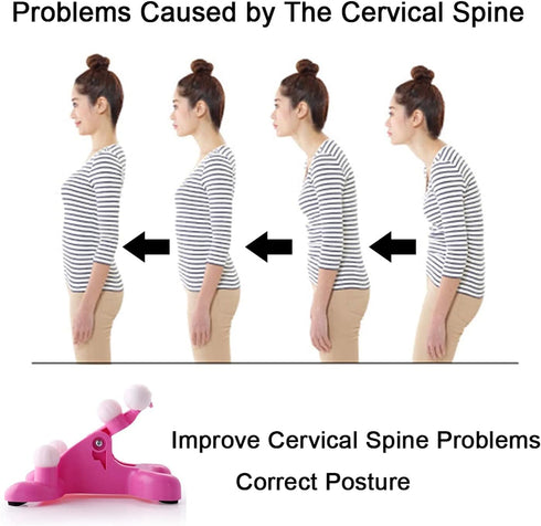Xemz Cervical Neck Traction Massage Device, Silicone Massage Ball Trigger Point Therapy Tension Headache Relaxer Back