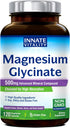 Innate Vitality Magnesium Glycinate 500mg - 120 Vegan Capsules, High Absorption, Non-GMO, Supports Nerve, Muscle & Heart