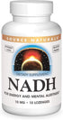 Source Naturals NADH 10mg, 10 Tablets, Boost Energy and Mental Alertness