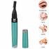 Yinhing Electric Eyebrow Trimmer, Portable Painless Facial Hair Remover Kit for Women and Men, Battery Operated, Green