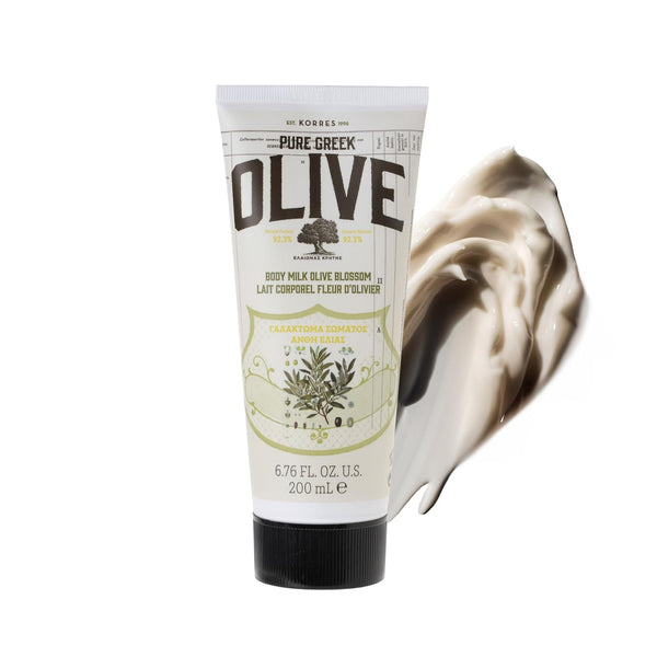 KORRES Olive Body Lotion, Moisturizer Cream with Vitamin E, Aloe, Pure Greek Olive Oil for Hydrating Skin