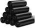 Uieogio 6-10 75 75 Count 45 cm 50 cm,18x20 Inches Gallon Heavy Duty Trash Bags with Tie Ties - Extra Thick, Leak-Proof