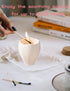 RYWLYQ Candles,3Pcs Scented Natural Soy Candles, Crackling and Wood Wick Aromatherapy Candles for Home,White