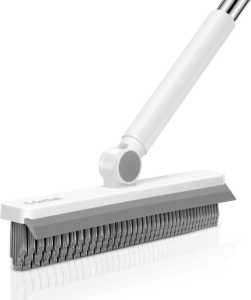 SetSail Grout Cleaner Brush with Long Handle, V-Shaped Floor Scrub Brush Swivel