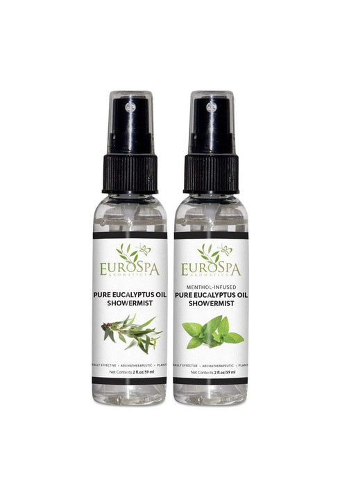 EuroSpa Aromatics Pure Eucalyptus Oil ShowerMist and Steam Room Spray, 2 oz