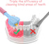 JJUNW 4Pcs 3 Set Sided Toothbrush Adult, Deeply and Thoroughly to Clean Teeth and Gums Colorful Soft Bristle Three