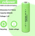 AA Rechargeable Batteries, 600mAh NiMH for Outdoor Garden Landscaping String Lights Flashlight Mice (12 Count)