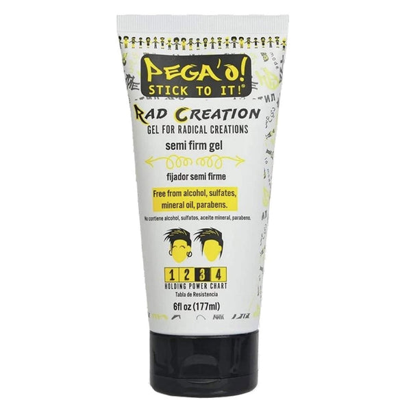 PEGA'O! Rad Creation Semi Firm Gel for Radical Creations, Level 3 Holding Power, 6oz Tube
