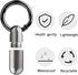 Micro Keychain Pill Holder, TISUR Titanium Pill Case Waterproof Pill Fob for Emergency Aspirin & Nitroglycerin for