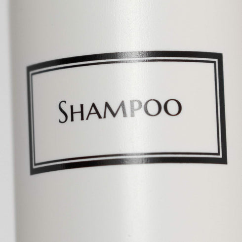Silkscreened Empty Shower Bottle Set, 3-Pack, 16 oz Cosmo/Bullet, for Shampoo, Conditioner, Body Wash, White