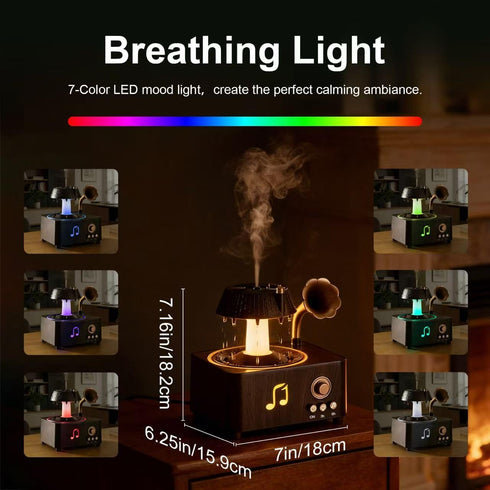 Mor bou 7-Color 2 Morbou Raindrop Aroma Diffuser Room Humidifier with White Noise, Air Mist Essential Oil Diffuser
