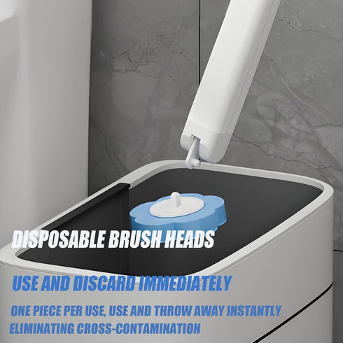 Snofrid Toilet (1, (36 Disposable Brush with Holder & Refill Heads - Hygienic Sanitary Toilet Cleaner for Easy