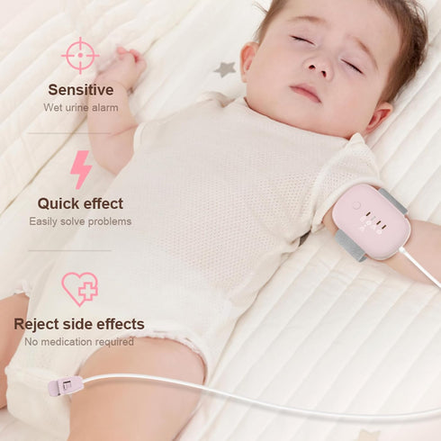 Yoicee 3 Bedwetting Alarm for Boys Girls, Night Time Potty Training Alarm Whit Working Modes, Highly Sensitive Moisture