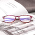 JOSCHOO Computer Reading Glasses Blue Light Blocking Readers for Men and Women (Purple Stripe, 3.0)