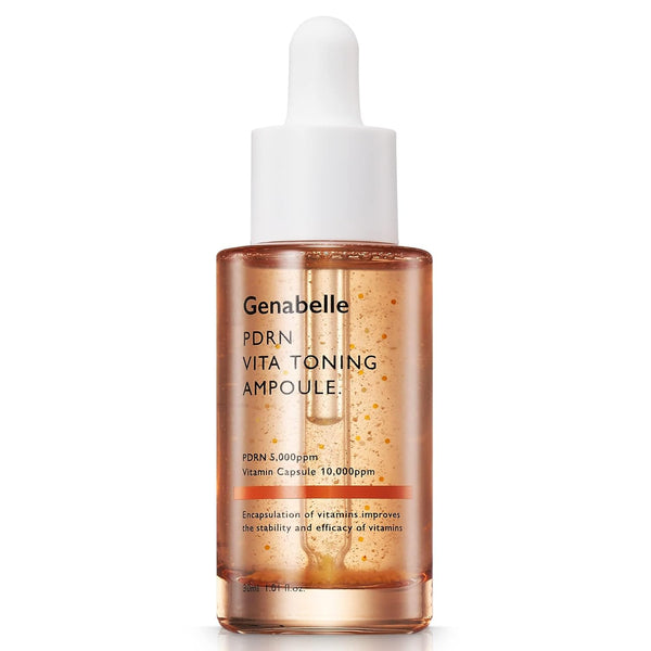 PDRN Vita Toning Ampoule - 1.01 fl oz, Lightweight Glass Skin & Toning Serum for Blemishes & Fine Lines