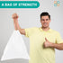 5 Gallon Drawstring Garbage Bags - White, 1 MIL, 17x20, 200 Bags