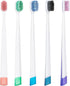 Extra Soft Toothbrushes for Adults, Wide Head Flossing Brush, Pack of 5 Individually Wrapped