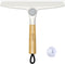 MR.SIGA All Purpose Silicone Squeegee for Shower Door, Streak Free with Bamboo Handle and Suction Hook