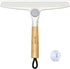 MR.SIGA All Purpose Silicone Squeegee for Shower Door, Streak Free with Bamboo Handle and Suction Hook