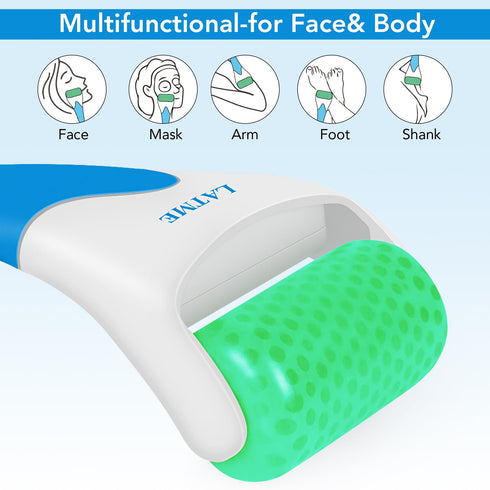 Ice Roller for Face and Eyes, Women's Gifts for Puffiness Migraine Pain Relief (Green)
