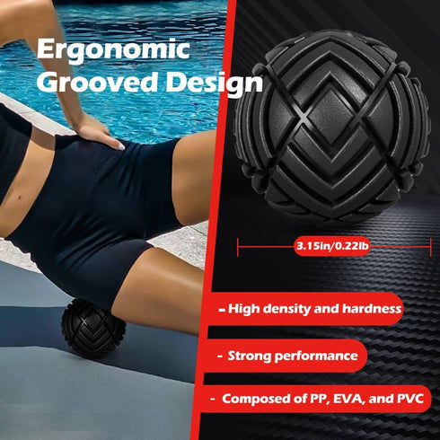 TETOP 3.15in, Fitness Muscle Massage Ball, Therapy Ball for Trigger Point Massage, Trigger Point Ball for Myofascial