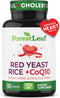 Red Yeast Rice 1215 mg. Capsules - Extra Strength with CoQ10 Supplement, Non-GMO, 90 Veggie Caps
