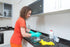 Best Nitrile Rubber Cleaning Gloves, Household, Dishwashing, Latex Free, Small, 1 Pair