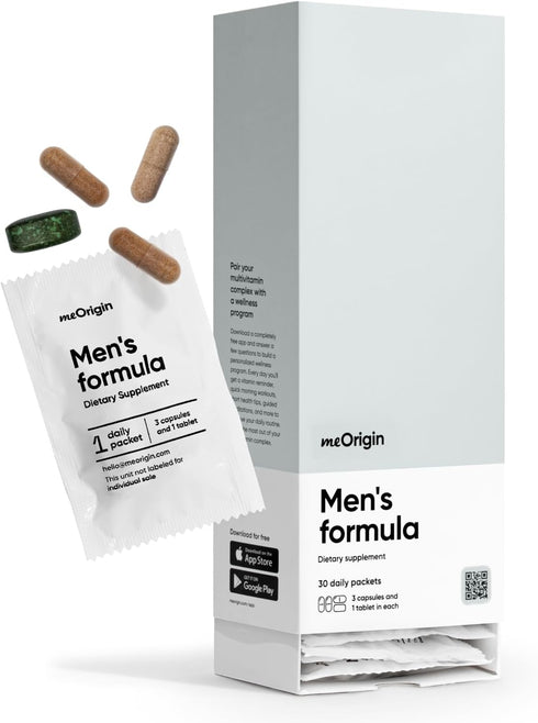 Multivitamin for Men - Full-Spectrum Supplement with Zinc, Vitamin D, C, B12, Maca, Biotin, 30 Day Supply
