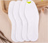 10 Pairs White Disposable Breathable Slim Barefoot Insoles, Natural Sweat Treatment Shoe Insert Pads for Women