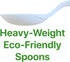 Plastic Utensils Spoon Individual Packaging - Silverware Bulk Pack Disposable Cutlery Party Supply Heavy Duty