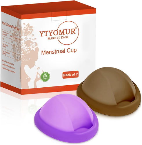 YTYOMUR Reusable Menstrual Disc - Soft & Comfortable, Leakproof Menstrual Cup Alternative