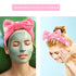 WHAVEL 6 Pack Pink Spa Headband Makeup Headbands, Soft Skincare Bow Face Wash Headbands for Shower and Washing Face