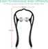 VOYOR Neck Massager, Shiatsu Deep Tissue Dual Trigger Point Shoulder Massager for Pain Relief, Portable MS110
