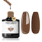 modelones Gel Nail Polish, 15ML Caramel Coffee Brown Gel Polish, Soak Off LED Neutral Nail Gel for DIY Nail Art