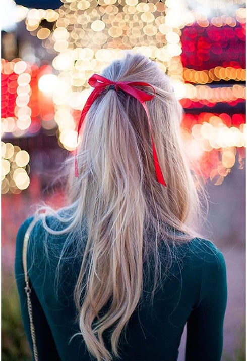 TONIFUL 3/8 Inch x 100yds Red Satin Ribbon - Thin Solid Fabric Ribbons Roll for Gift Wrapping, Floral, Craft, Party