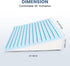 Bed Wedge Pillow for Sleeping - Gel Memory Foam for Back, Knee Pain Relief After Surgery, 7.5 Inch Triangle Elevation