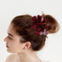 inSowni 7 Pack Sparkly Crystals Pearls Rose Flower Lace Hair Scrunchies, Fancy Decorative Accessories for Women Girls