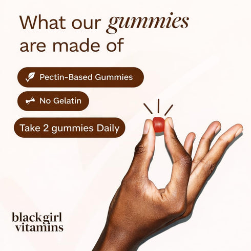 Gummy Immune (30 Black Girl Vitamins Once a Day - Womens Multivitamin - Vitamin A, B, C, E and Zinc. Multivitamin