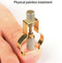 Ingrown Toenail Lifter, Ingrown Nail Corrector Stainless Steel Foot Care Tool Toenail Clamp Recover Foot Nail Care Pedicure Tool for Paronychia Curved Ingrown Toenails (Gold)