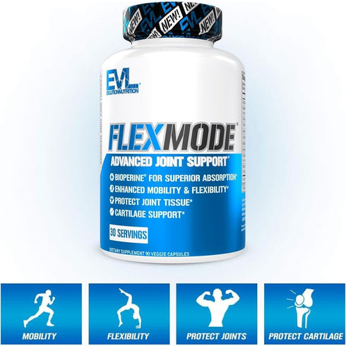 Evlution High Absorption Joint Support with Glucosamine, Chondroitin, MSM - 30 Servings