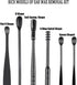 12 Pcs Ear Pick Earwax Removal Kit - Stainless Steel Earwax Removal Tool with Leather Storage Box