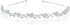 Women's Wedding Crystal Bridal Flower & Leaves Crown Headband, Tiara Headdress