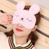4 Pack Soft Plush Cute Animal Rabbit Sleeping Eye Mask Blindfold Sleep Masks for Kids Girls Women Home Traveling
