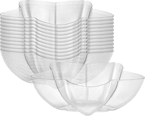 Elegant Clear Mini Stardish (3 oz.) - Premium Plastic Star-Shaped Dishes (Pack of 12) - Perfect for Banquets, Dinners, Parties, Upscale Caterings & Home Use by Lillian Tablesettings