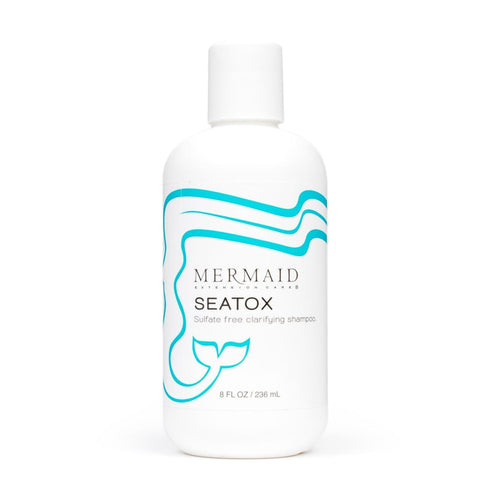 Seatox Oil & Sulfate Free Deep Cleansing Clarifying Shampoo - Safe for Hair Extensions, Detoxify and Restore Shine