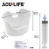 Ear and Ear Wax Cleaner for Humans, Includes 10 Saline Packs, Syringe with Tri-Stream Tip and Basin