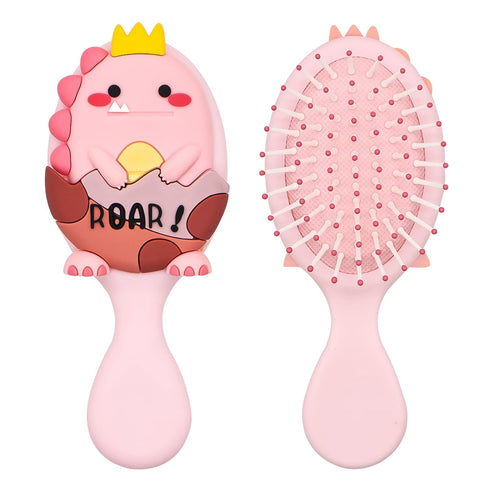 Toddler Mini Hair Brush, Detangler Brush for Kids, Baby Massage Hair Brush for Thin Hair - Pink