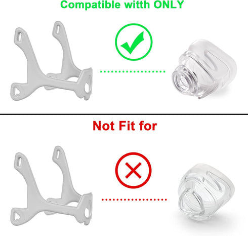 2PCS Fabric Frame Compatible with WP Headgear, Universal Size Fabric Frame
