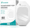 YHOVID Transparent Film Dressing 4" x 4.75" Box of 80 - Waterproof Bandages